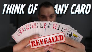 The Most FAMOUS MindReading Card Trick Revealed Mentalism Tutorial [upl. by Gaylord]