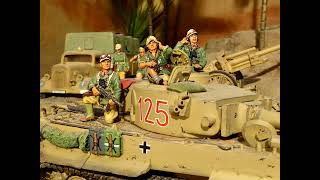 WW2 North Africa  German Afrika Korps Diorama  Part 2 photovideo Figures mostly King amp Country [upl. by Cohette953]