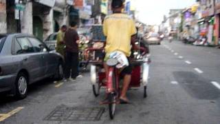 Fun and musicfilled trishaw ride in the heart of Georgetown Penang [upl. by Quackenbush248]