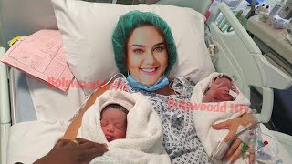 Preity Zinta Twin Babies First Look Pics  Preity Zinta Thanks Giving Husband Gene amp Celebs [upl. by Korfonta]