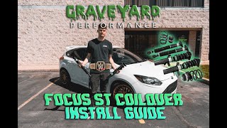 How to Install Coilovers on Focus ST stepbystep [upl. by Sardella]