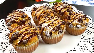 Chocolate Chip Apple Muffins Recipe  Easy Cupcakes Recipe in 10 Minutes [upl. by Ingra464]