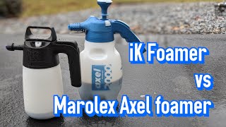 IK Foamer VS Marolex Axel Foamer pump sprayer [upl. by Ynoffit]