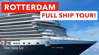 Holland America Line Rotterdam  Full Ship Tour [upl. by Eitsirc]