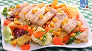 😀 Cómo preparar una ensalada de pollo con verduras fácilmente  receta ensalada de pollo short [upl. by Lasonde686]