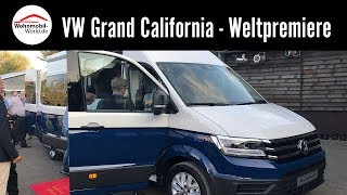 VW Grand California 600680 2019  Weltpremiere Caravan Salon 2018 [upl. by Arratal]