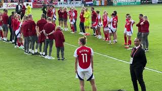 Vivianne Miedema farewell speech at Arsenals last game of the season [upl. by Enimasaj435]