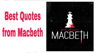 Macbeth  Important Quotes [upl. by Saied627]