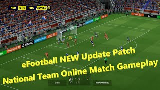 eFootball NEW Update Patch National Team Online Match Gameplay [upl. by Bloomer938]