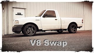 How NOT to Cram a Full 25 inch Dual Exhaust into a Lowered Ford Ranger V8 swap or V6 [upl. by Maggio]