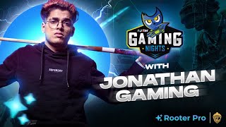 JONATHAN GAMING IS BACK  BGMI LIVE  Rooter Gaming Nights [upl. by Yeniffit]