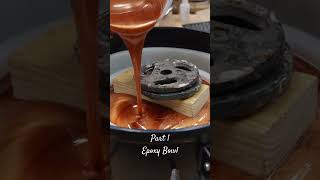 Part 1  Epoxy wood burl bowl Woodturning [upl. by Frolick456]