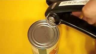 Opening Can with Safe Rim Can Opener [upl. by Ibbob]