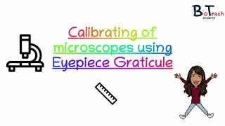 Eyepiece graticule and stage micrometer A level Biology  BioTeach [upl. by Bender]