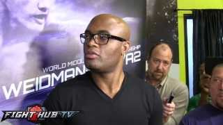 Anderson Silva quotWeidman punch luckyquot will not change for rematch [upl. by Odarbil]