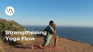 Strengthening Yoga Flow Class with YogiAthlete [upl. by Nimzzaj]