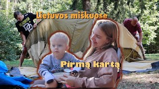 Važiuojam į gamtą su vaikais Ar su palapinėmis važiuoti verta VLOG [upl. by Aset]