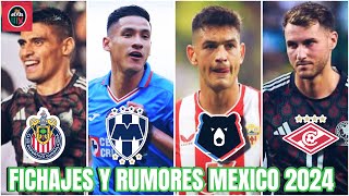 FICHAJES CONFIRMADOS y Rumores Mercado de Traspasos de MEXICO 202425 Santi ¿a Rusia Antuna Rayados [upl. by Ahsoik]