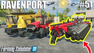 Buying NEW PLANTER for THE FARM  Ravenport 51  Farming Simulator 22 [upl. by Laehplar48]