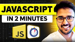 JavaScript Tutorial for Beginners Learn JavaScript in 2 Minutes  JavaScript Roadmap [upl. by Conias]