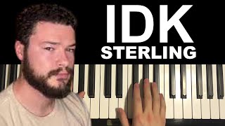 How To Play  IdkSterling Meme Song Piano Tutorial Lesson [upl. by Airenahs577]