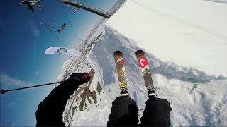 One Run in Riksgränsen with Jesper Tjäder Raw Clip [upl. by Aliam926]