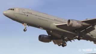 The old L1011 Tristar Royal Air Force RAF takeoff and landing [upl. by Zetnahs256]