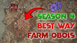 Best Way To Farm Obols Unlimited Obols Farming Season 4 Loot Reborn  Diablo 4 [upl. by Locke]