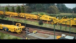 Prorail baan werkzaamheden Eurospoor modelspoor met Spitzke en Swietelsky [upl. by Marozas30]