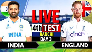 India vs England 4th Test  India vs England Live Match  IND vs ENG Live Score amp Commentary [upl. by Enidlareg]