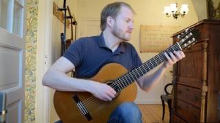 Etude No 7  Matteo Carcassi Acoustic Classical Guitar Music Cover by Jonas Lefvert [upl. by Etakyram926]