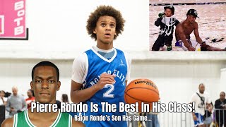 Rajon Rondos Son Is A DAWG Pierre Rondo Is The Best 6th Grader In The World  Balling On The Beach [upl. by Dnomyaw]