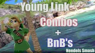 SSBU  Young Link Combos  BnBs [upl. by Paehpos]