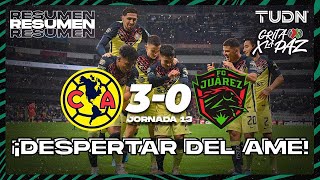 Resumen y goles  América 30 FC Juárez  Grita México C22  J13  TUDN [upl. by Miarfe255]