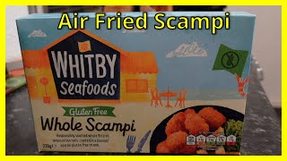 Air Fried Gluten Free Scampi and Sweet Potato Friescooking food [upl. by Edouard]