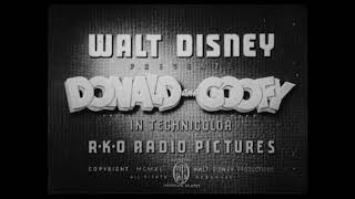 Donald and Goofy – Billposters 1940 – original RKO opening titles [upl. by Ogdan418]