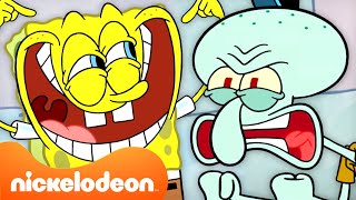 SpongeBob amp Big Nate  60 Menit Squidward Sangat Lelah 😤😡  Nickelodeon Bahasa [upl. by Laamaj]