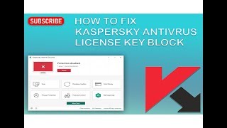 How to fix Kaspersky Antivirus subscription License key block Unknown Trick [upl. by Rengaw]