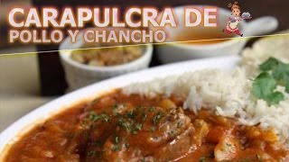 COCINA PERUANA FACIL  CARAPULCRA CON POLLO Y CHANCHO PERUANA  FACIL Y RAPIDO [upl. by Rog]