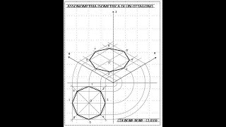 Assonometria isometrica di un ottagono [upl. by Clovis]
