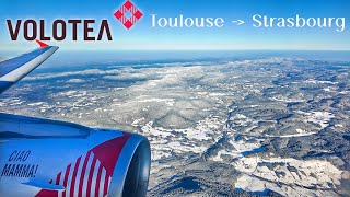 VOLOTEA  AIRBUS A320  Flight report from Toulouse to Strasbourg 2023 [upl. by Adalheid]