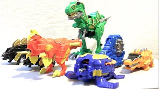 【PowerRangersDinoSuperCharge】Oviraptor Zord and Archelon Zord [upl. by Mercy]