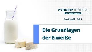 EIWEIß 14 Grundlagen und Stoffwechsel  Workshop Ernährung [upl. by Arst823]