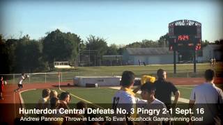 Boys Soccer Full Highlights Of Hunterdon Centrals 21 Upset Of No 3 Pingry [upl. by Ahsikram]