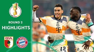 Bayern beat the curse  FC Augsburg vs FC Bayern München 25  Highlights  DFBPokal Round 2 [upl. by Isiahi]