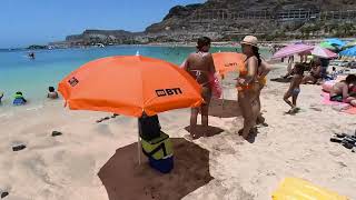 Gran Canaria Amadores Beach Walk Summer [upl. by Notnarb]