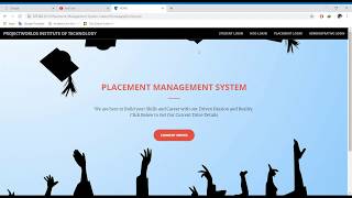 Placement Management System Project in PHP [upl. by Thagard370]