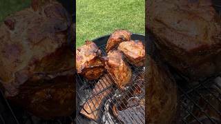 SMOKED PICNIC ROAST FOR THE COOKOUT asmr [upl. by Banebrudge]