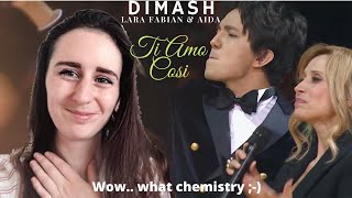 REACTION to DIMASH LARA and AIDA  TI AMO COSI [upl. by Alyhs]