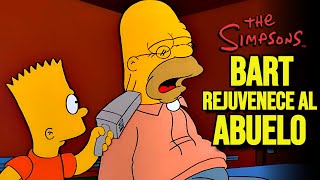 Los Simpson Bart REJUVENECE al Abuelo resumen  Utacaramba [upl. by Amikehs]